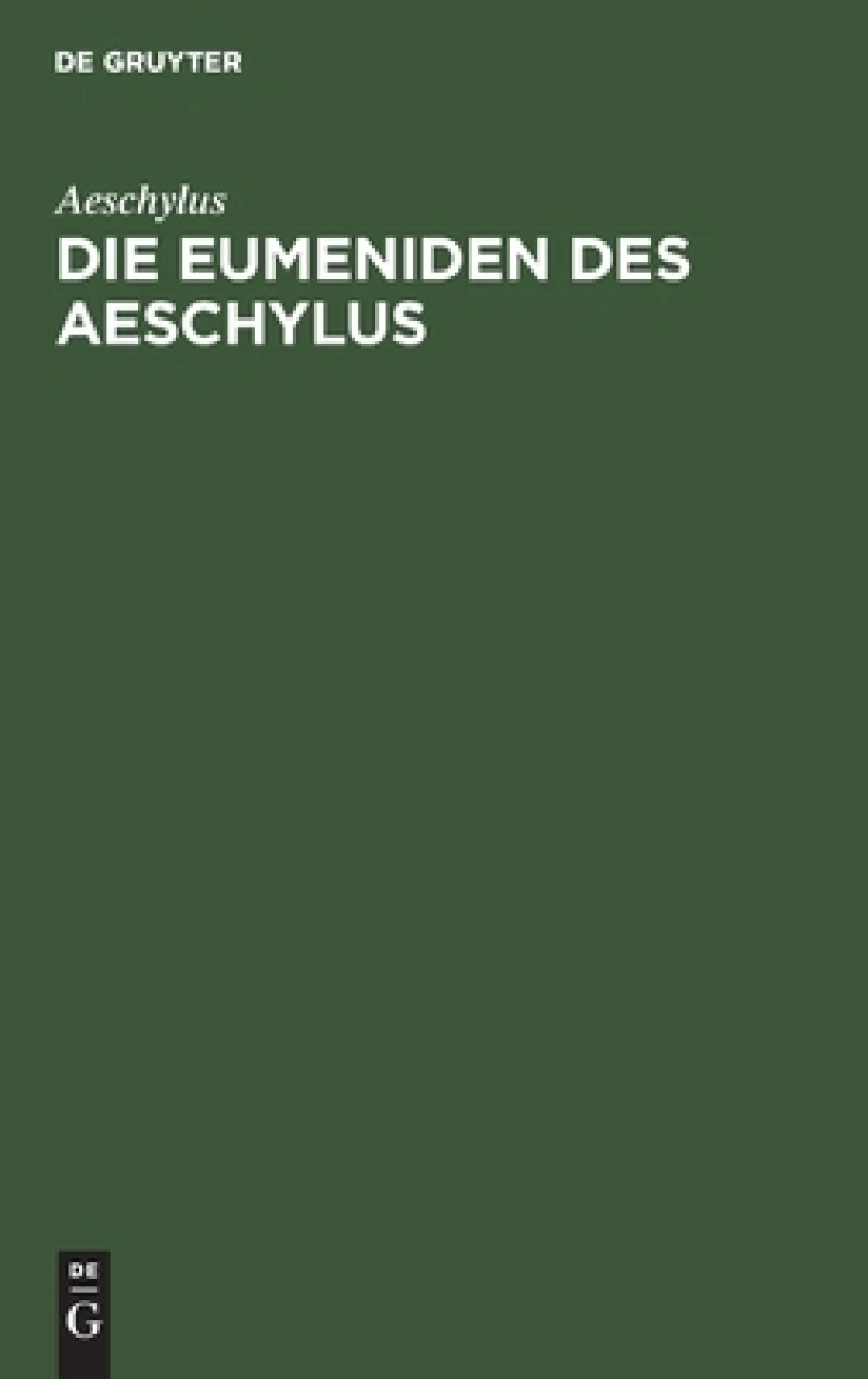 Eumeniden des Aeschylus