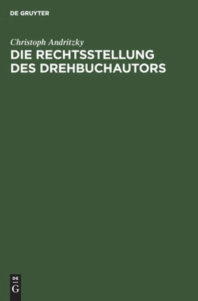 Rechtsstellung des Drehbuchautors