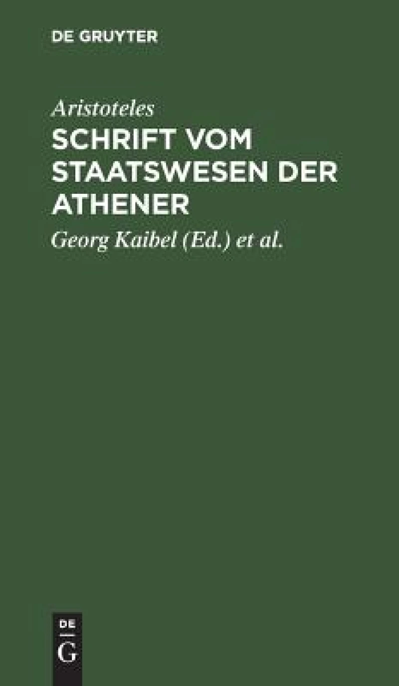 Schrift Vom Staatswesen Der Athener