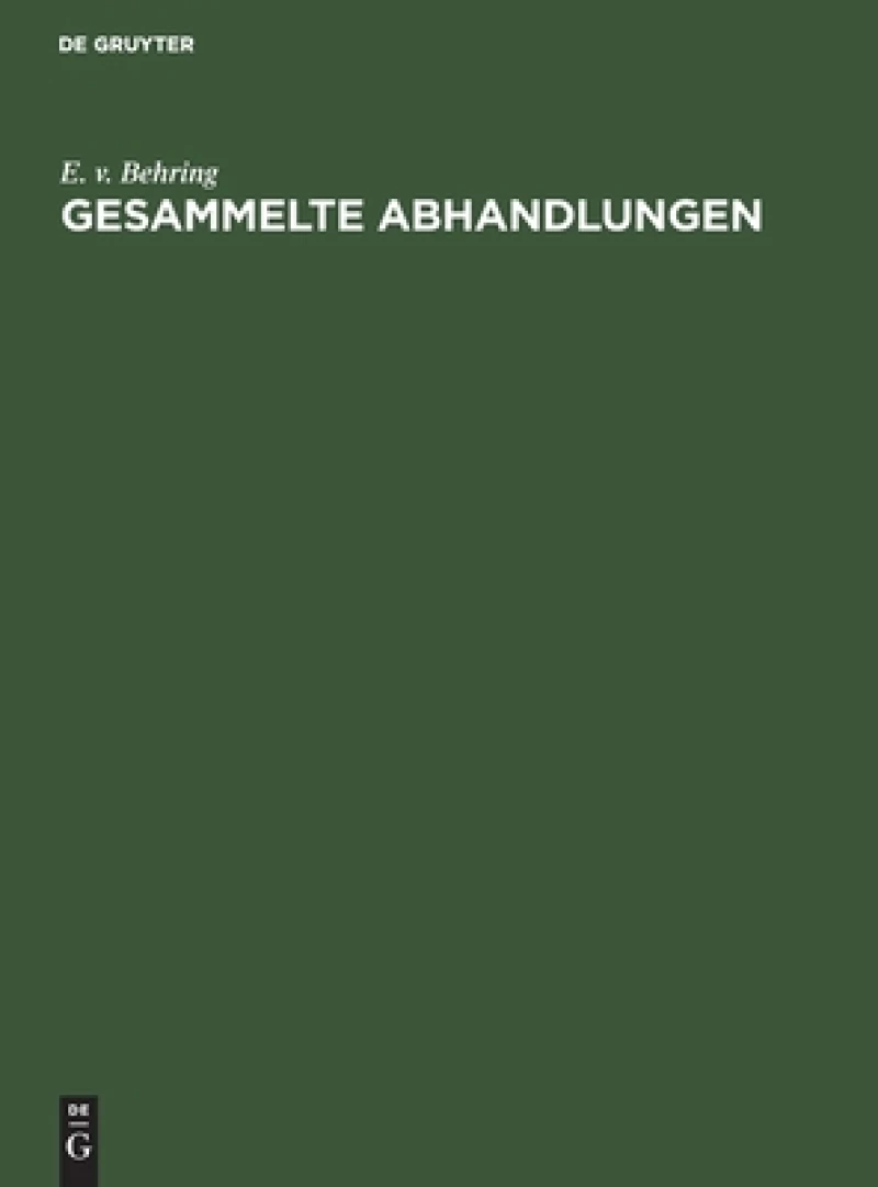 Gesammelte Abhandlungen