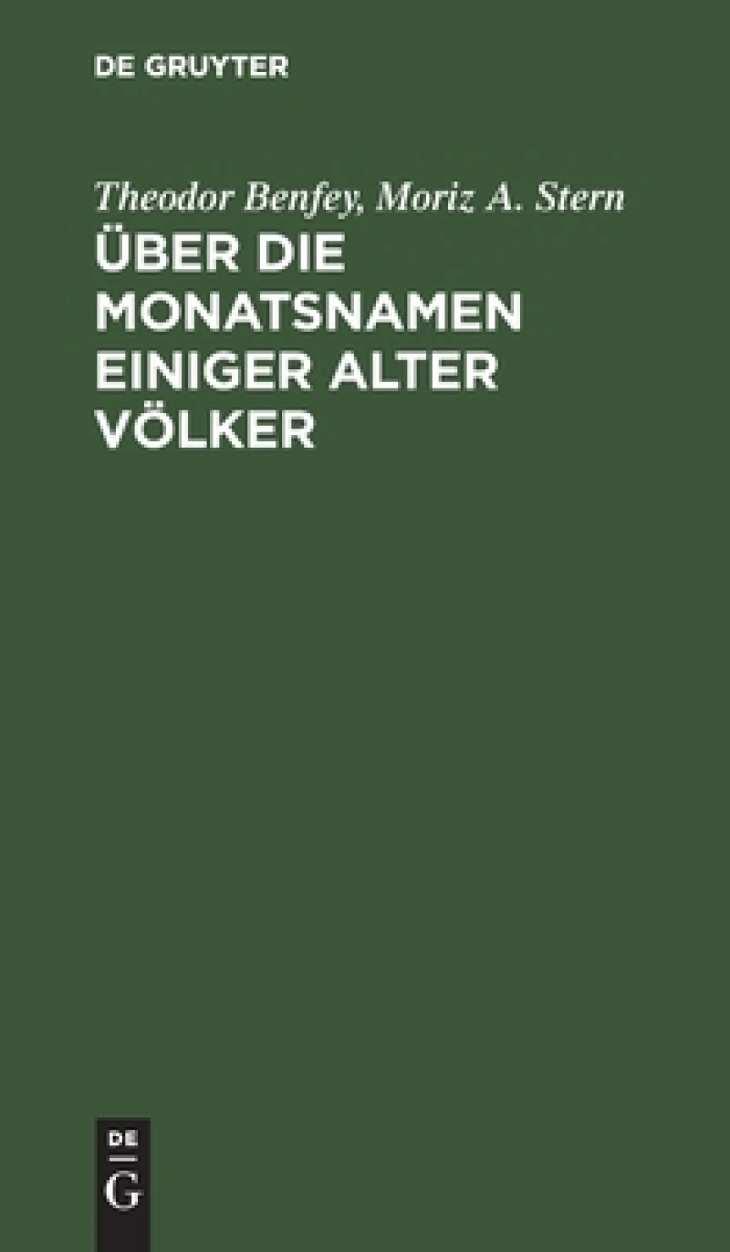 Über die Monatsnamen einiger alter Völker