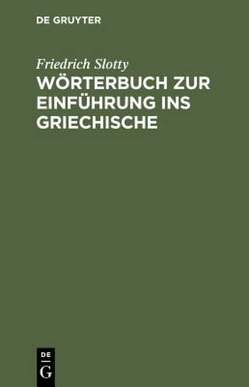 Wörterbuch zur Einführung ins Griechische