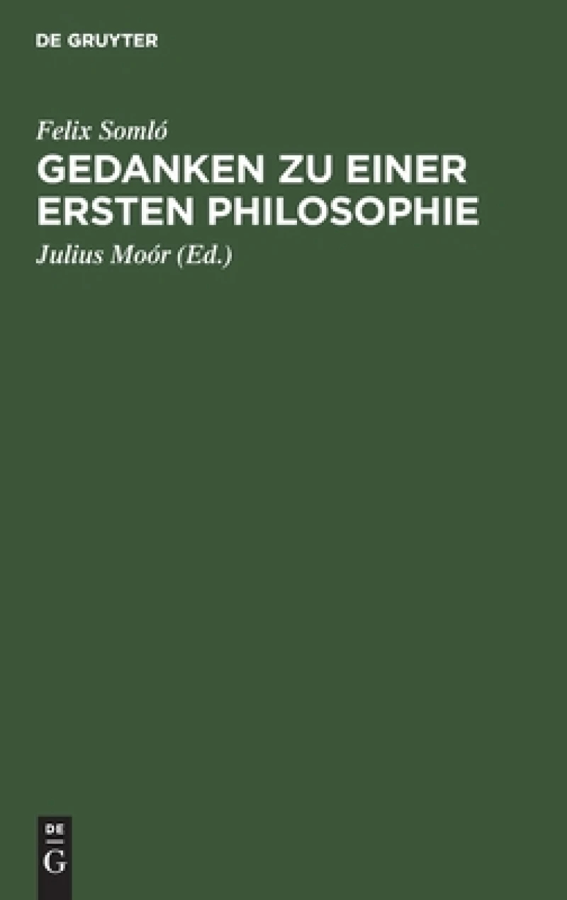 Gedanken zu einer ersten Philosophie