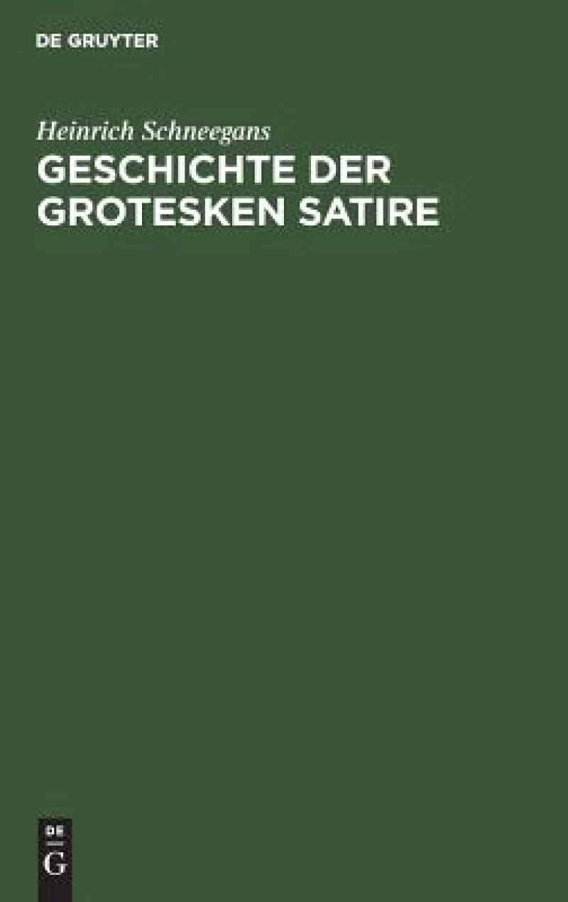 Geschichte der grotesken Satire