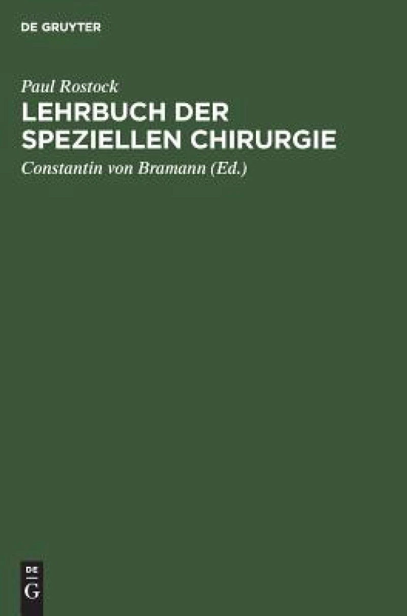 Lehrbuch Der Speziellen Chirurgie