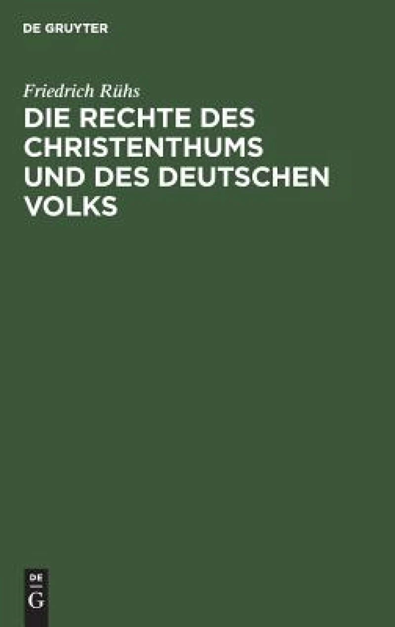 Rechte des Christenthums und des deutschen Volks