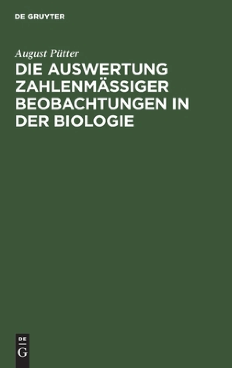 Auswertung zahlenmäßiger Beobachtungen in der Biologie