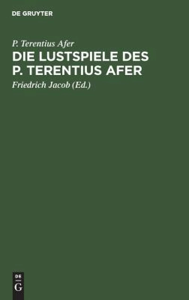 Lustspiele des P. Terentius Afer