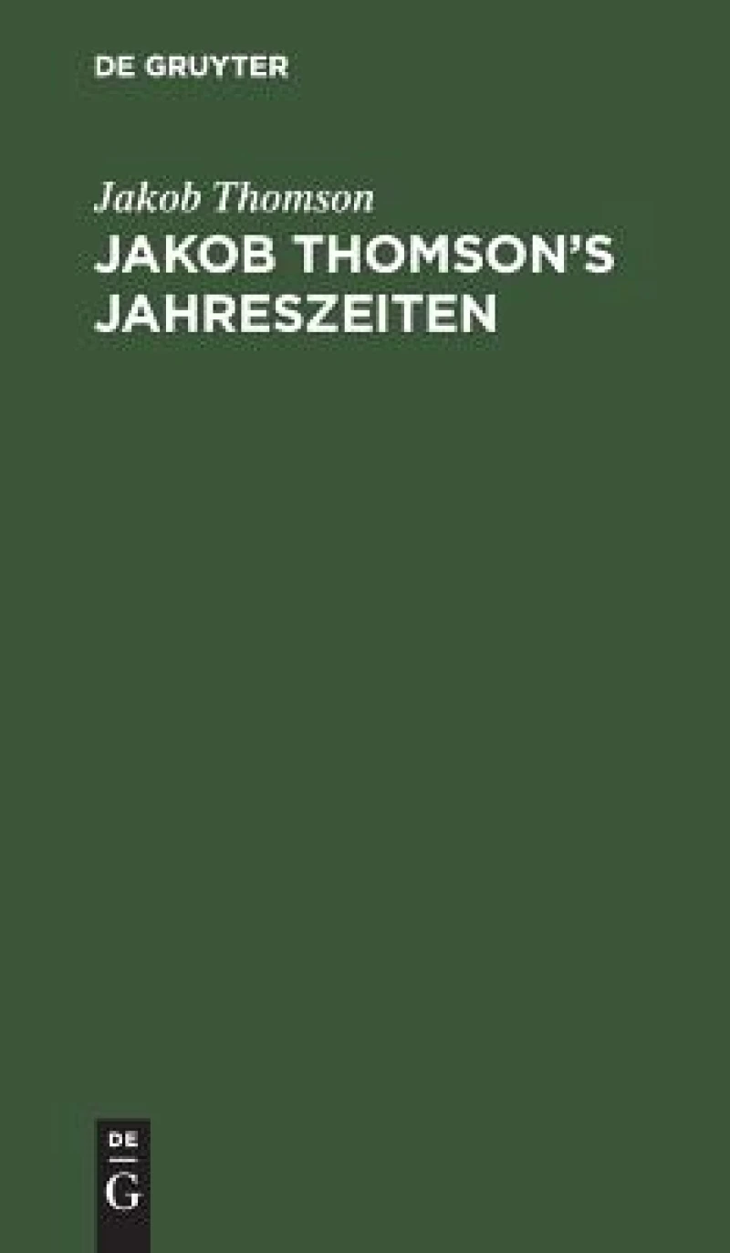 Jakob Thomson''s Jahreszeiten