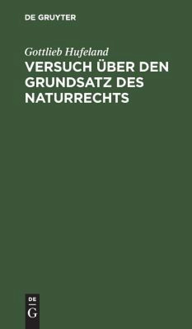 Versuch über den Grundsatz des Naturrechts