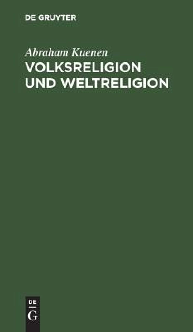 Volksreligion Und Weltreligion