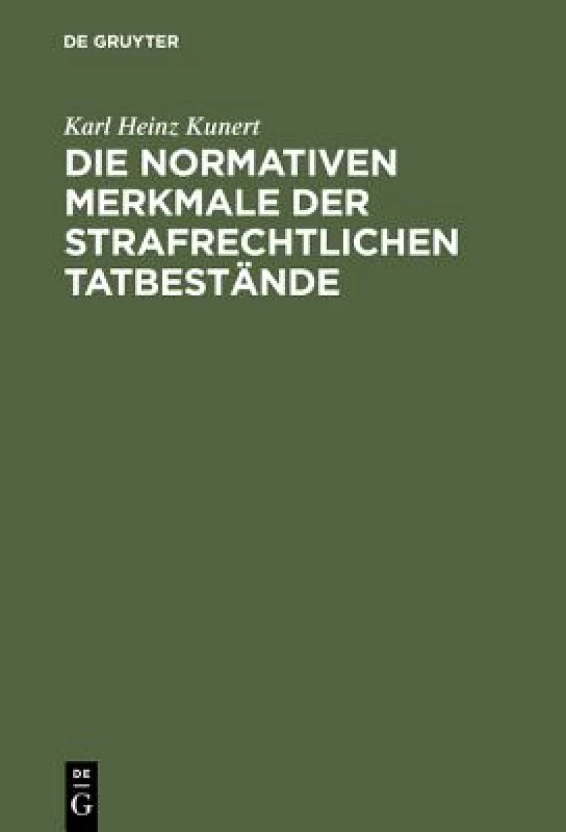 normativen Merkmale der strafrechtlichen Tatbestände