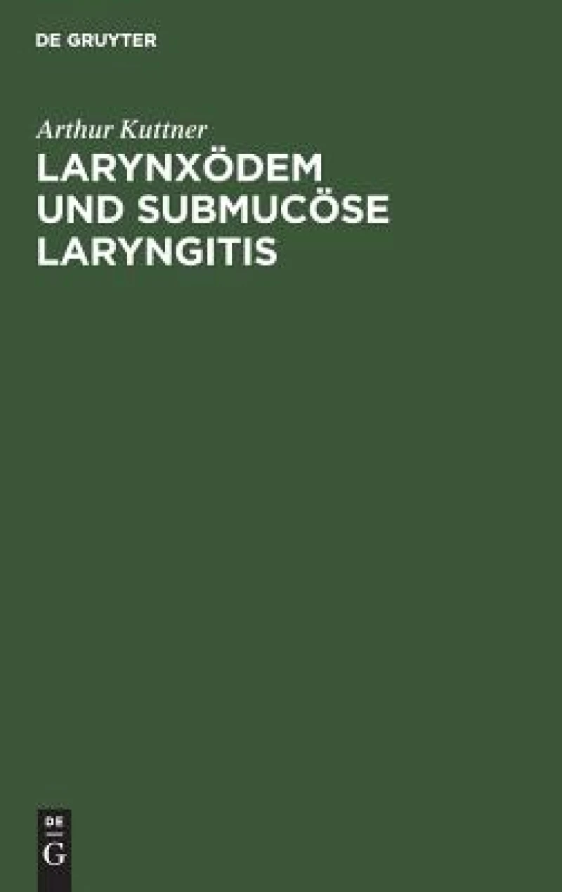 Larynxödem und submucöse Laryngitis