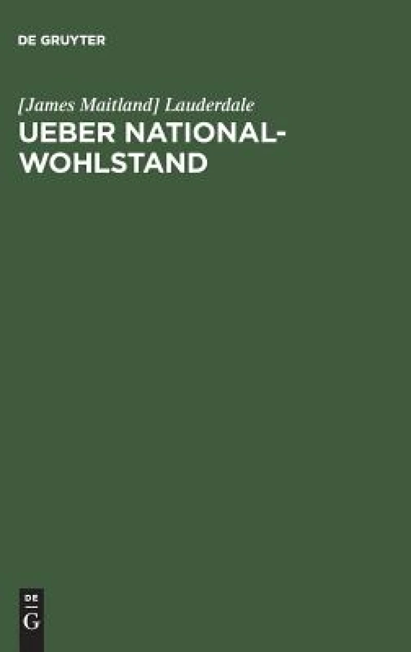Ueber National-wohlstand