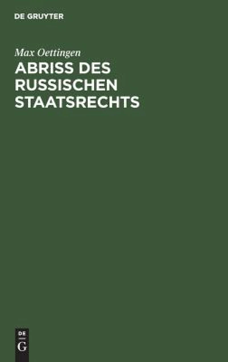 Abriss des russischen Staatsrechts