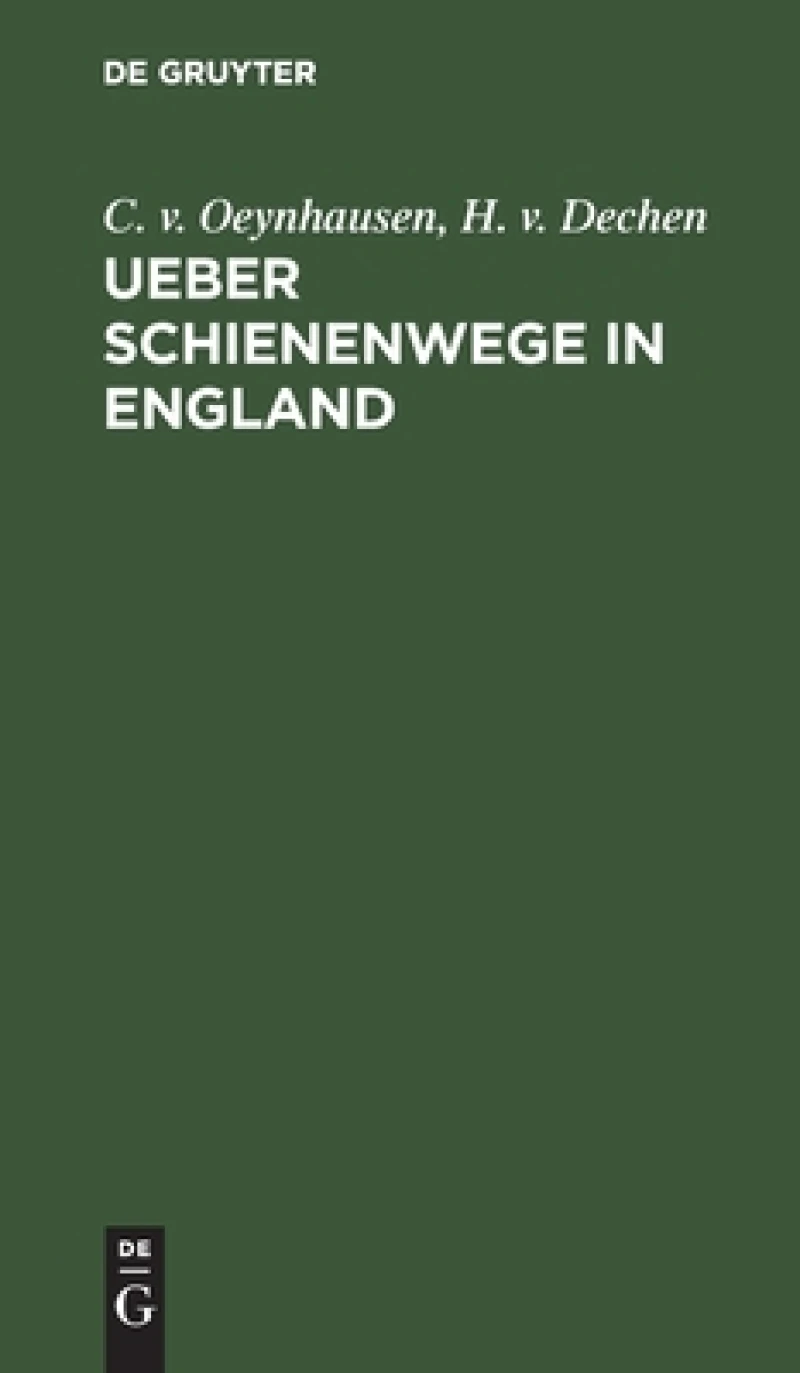 Ueber Schienenwege in England