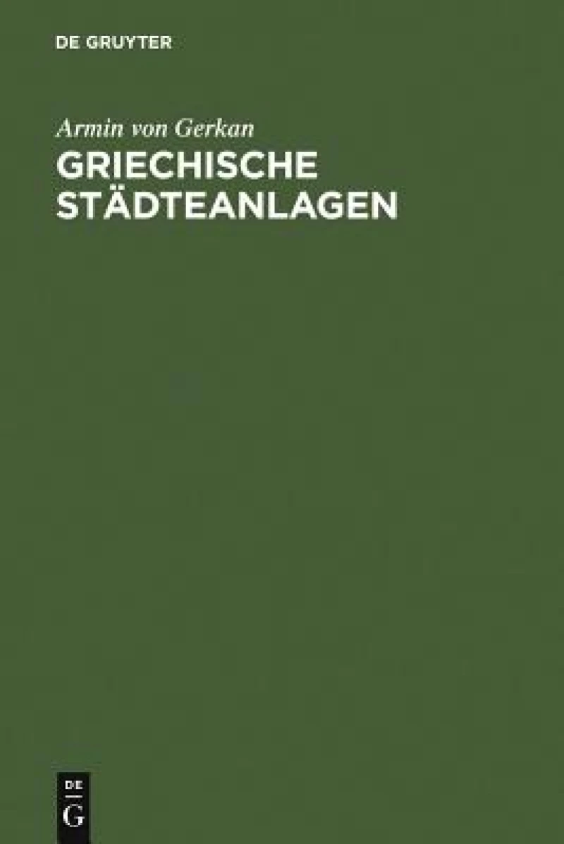 Griechische Städteanlagen