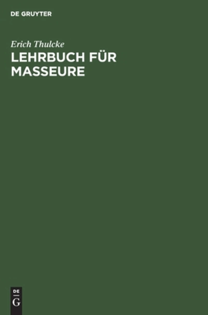 Lehrbuch Für Masseure