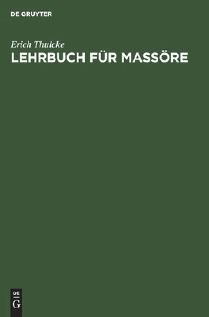 Lehrbuch Für Massöre