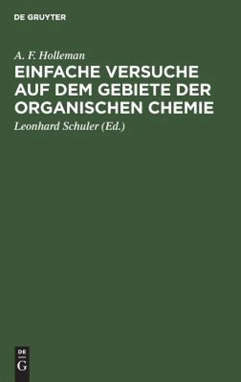 Einfache Versuche auf dem Gebiete der organischen Chemie