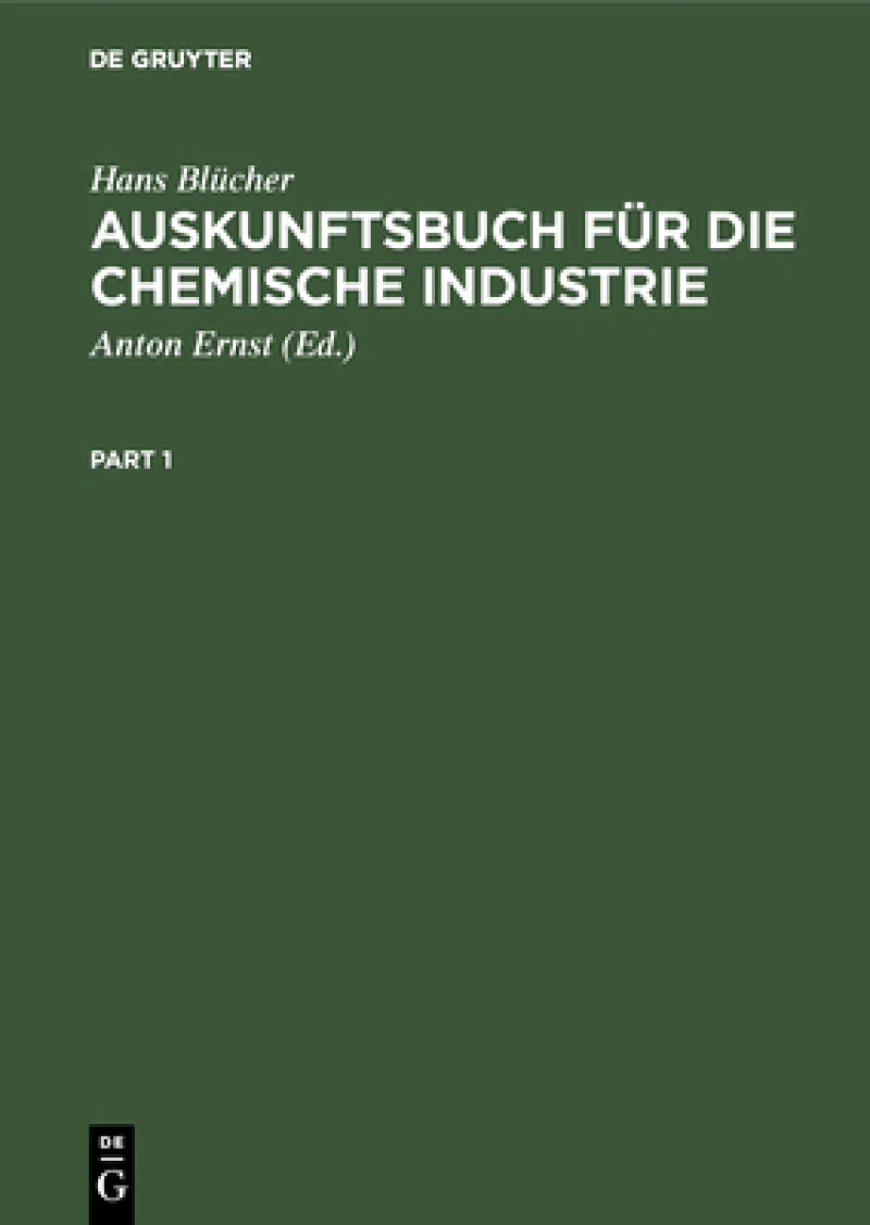 Auskunftsbuch für die chemische Industrie