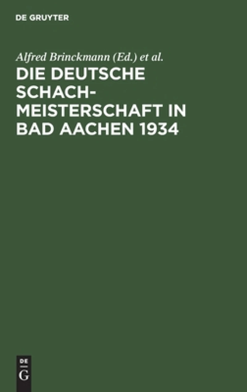 Deutsche Schachmeisterschaft in Bad Aachen 1934