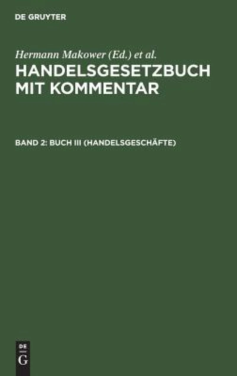 Buch III (Handelsgeschäfte)