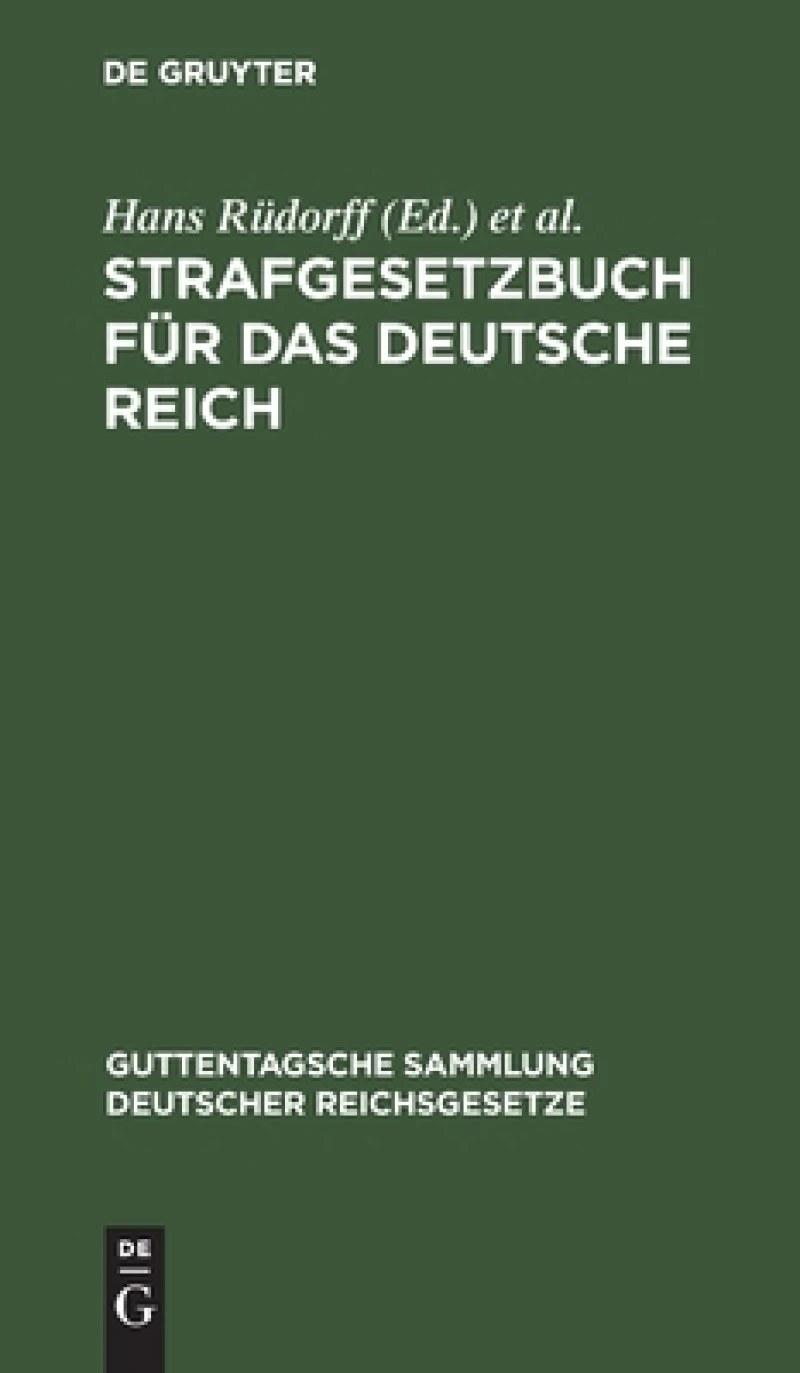 Strafgesetzbuch für das Deutsche Reich