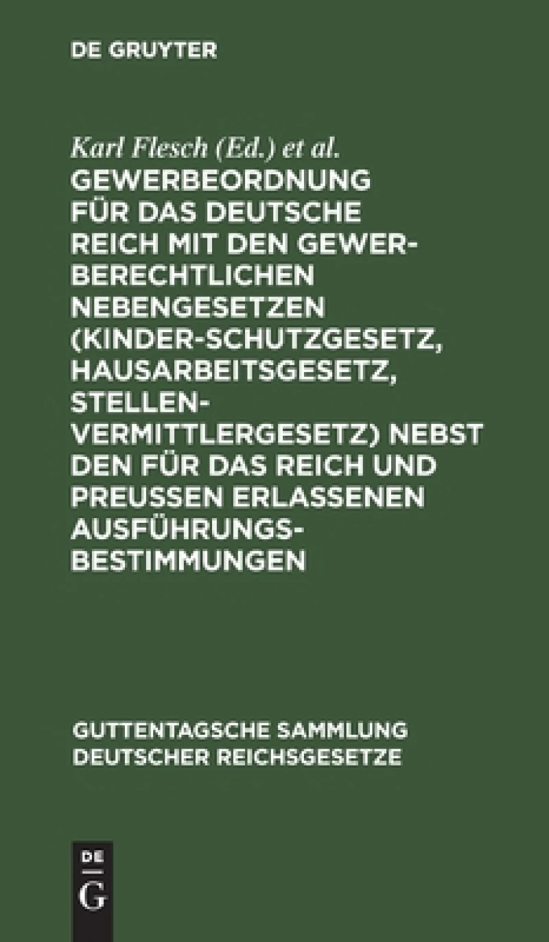 Gewerbeordnung für das Deutsche Reich