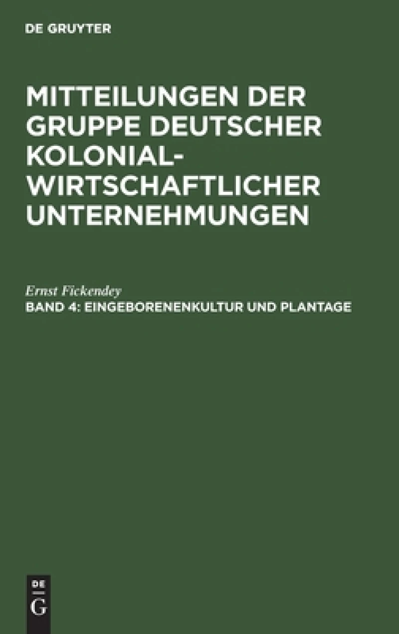 Eingeborenenkultur und Plantage
