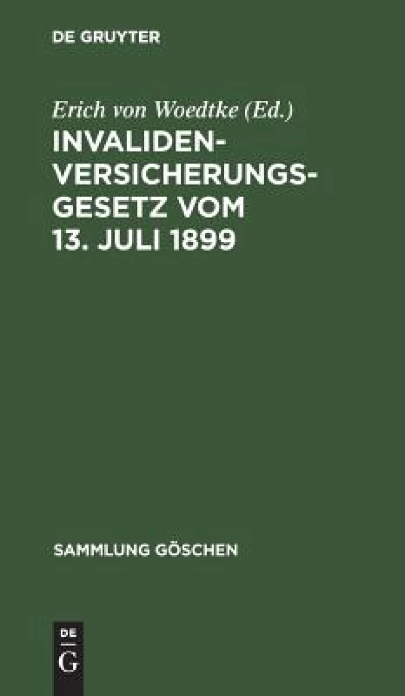 Invalidenversicherungsgesetz vom 13. Juli 1899