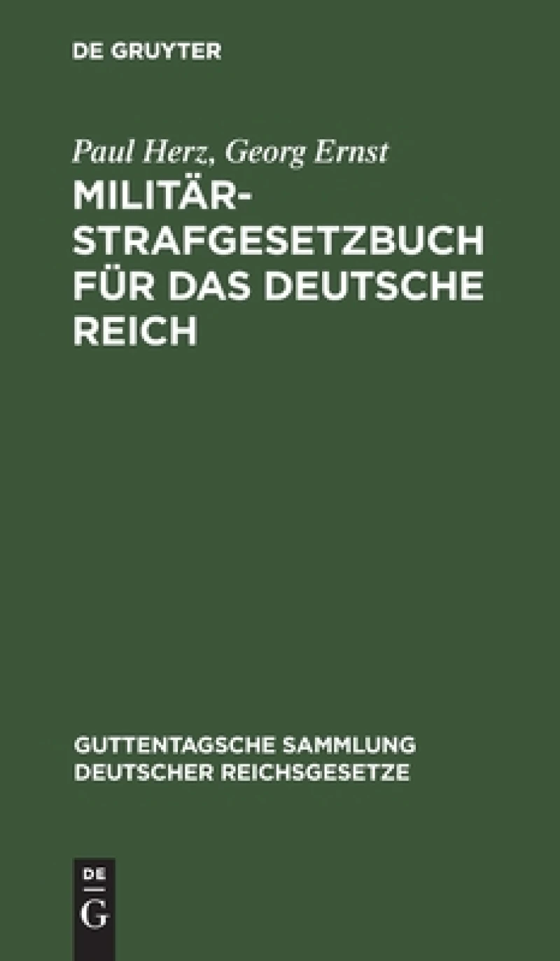 Militär-Strafgesetzbuch für das Deutsche Reich