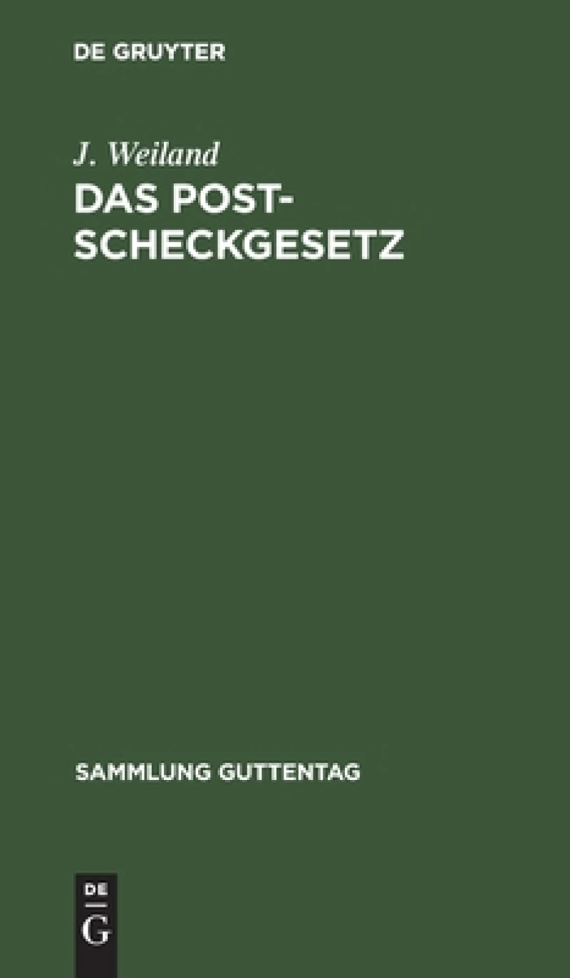 Das Postscheckgesetz