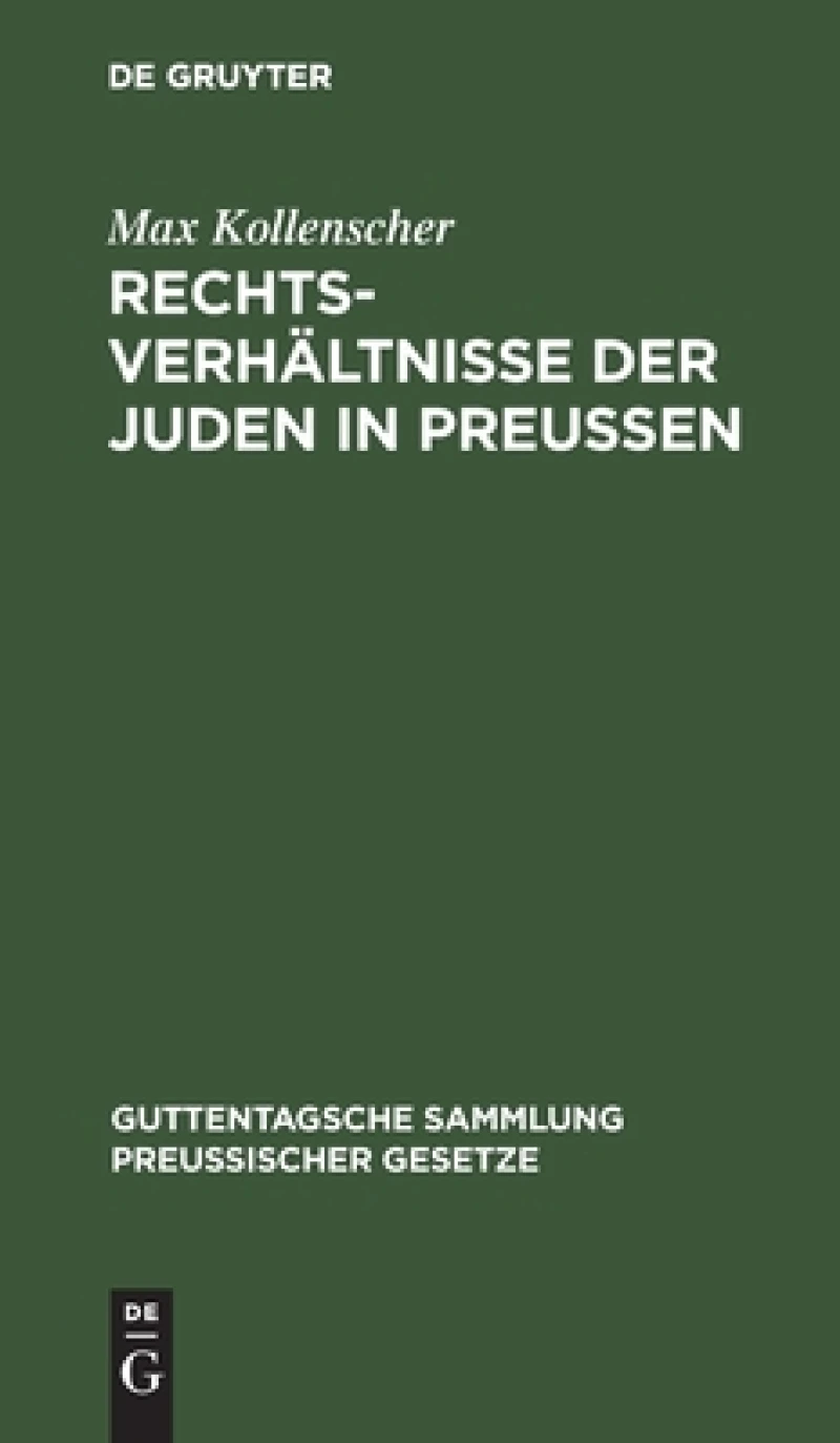 Rechtsverhältnisse der Juden in Preußen