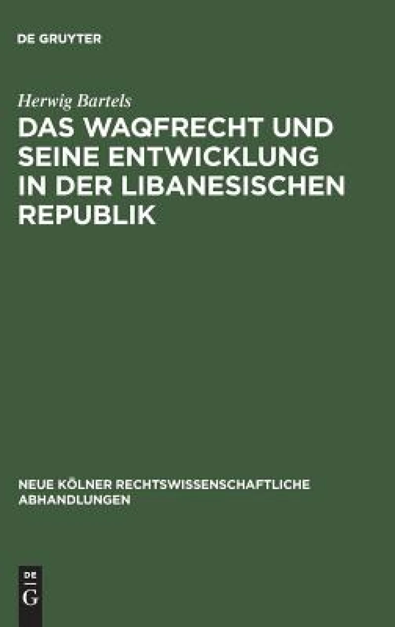 Waqfrecht und seine Entwicklung in der libanesischen Republik