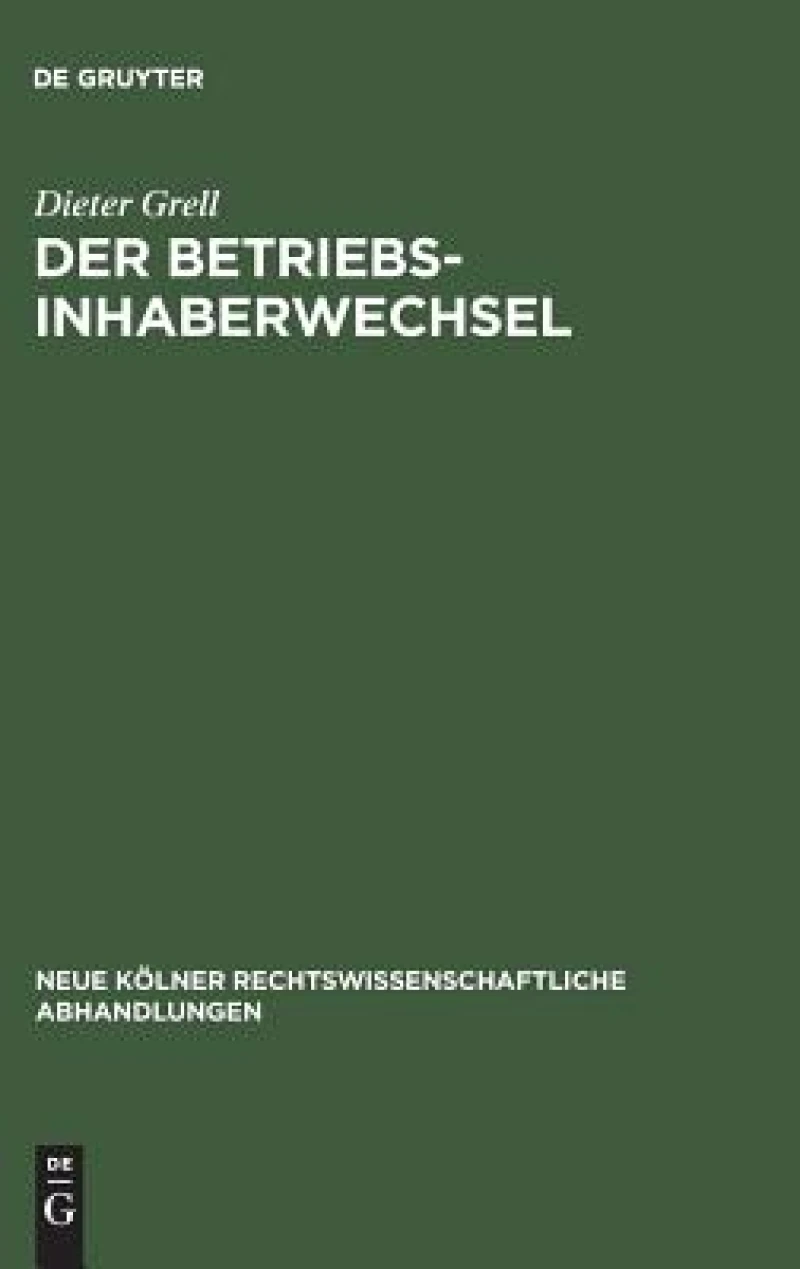 Betriebsinhaberwechsel