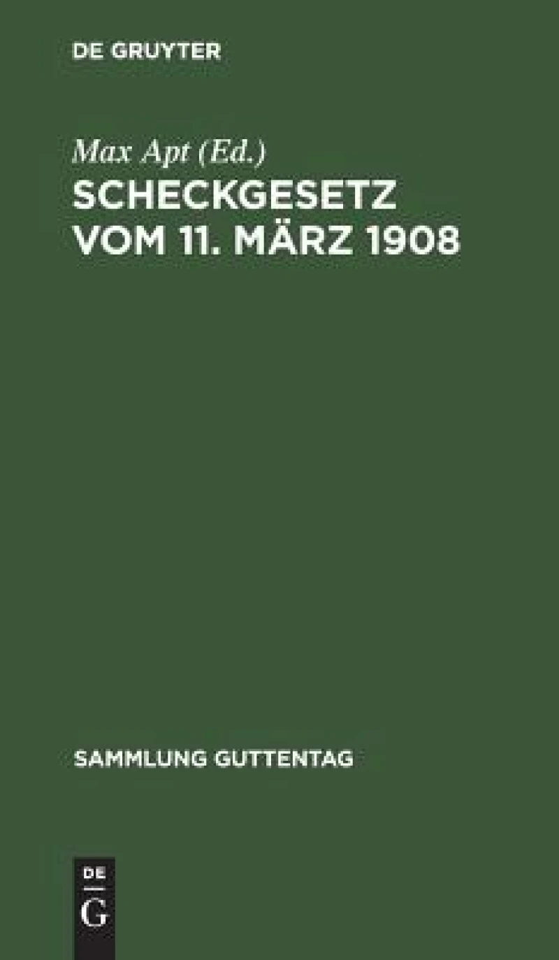 Scheckgesetz vom 11. März 1908