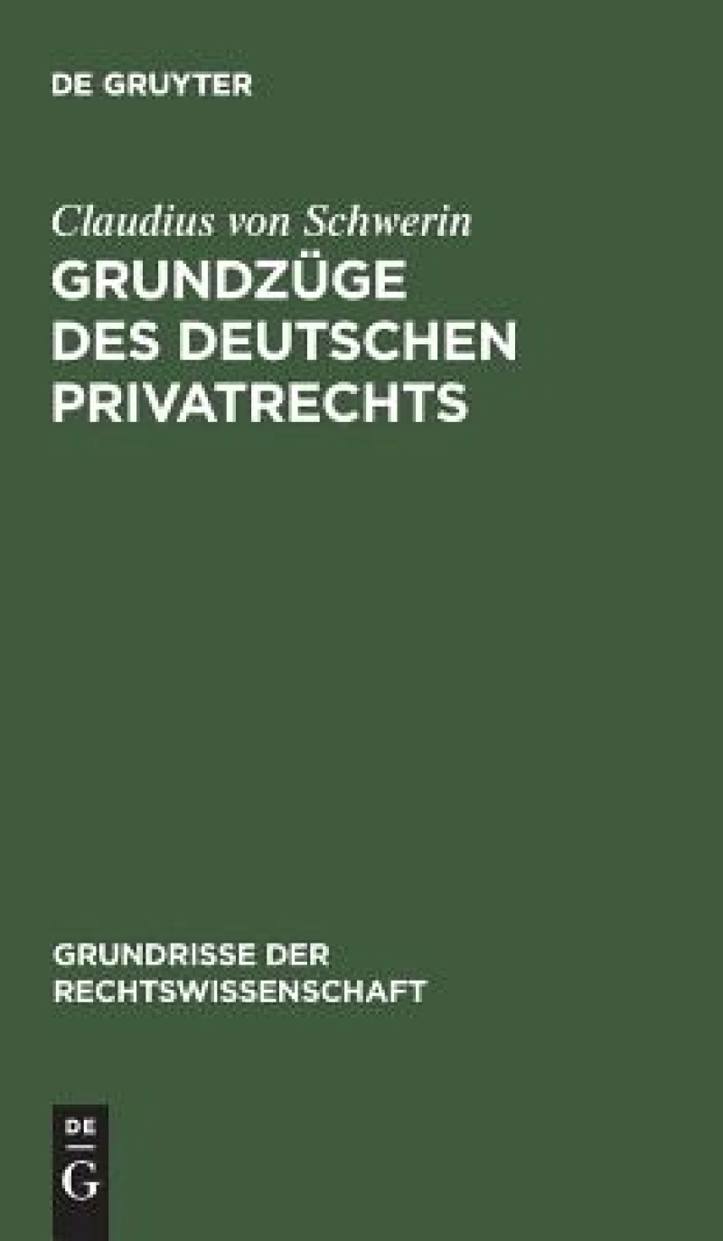 Grundzüge des deutschen Privatrechts