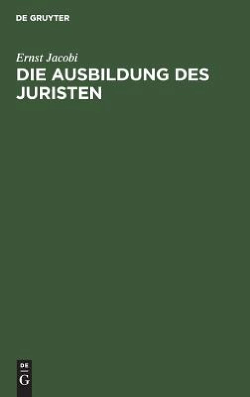 Ausbildung des Juristen