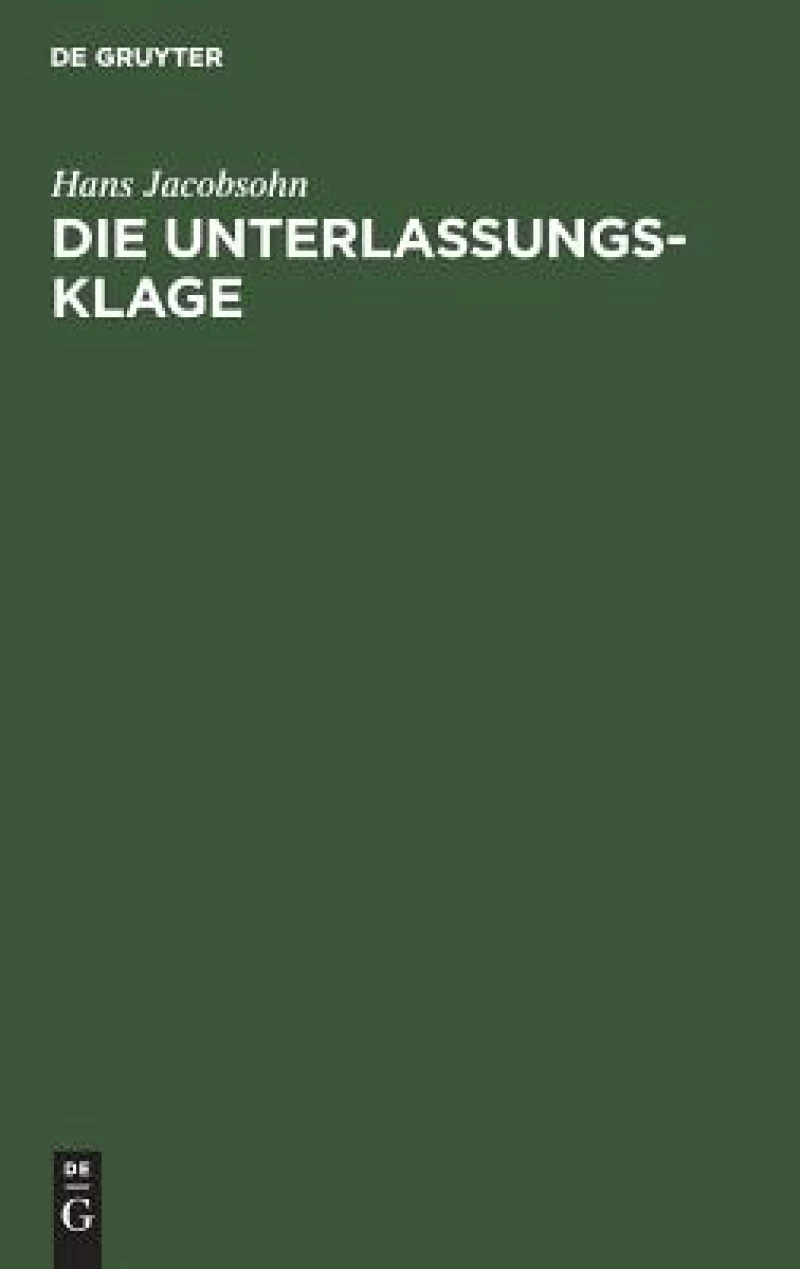 Unterlassungsklage