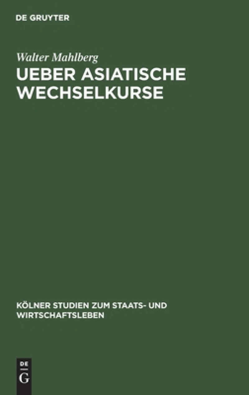 Ueber asiatische Wechselkurse