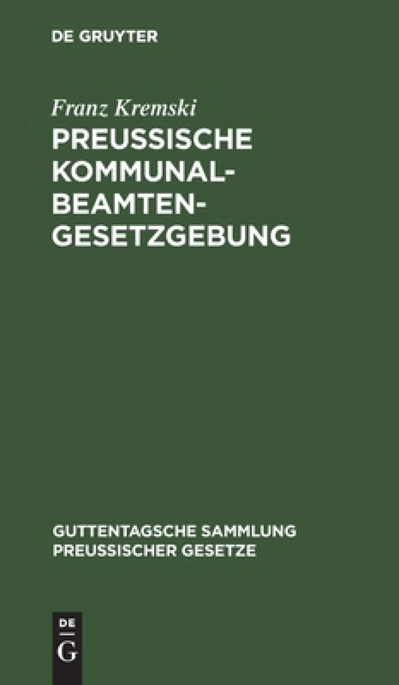 Preussische Kommunalbeamtengesetzgebung