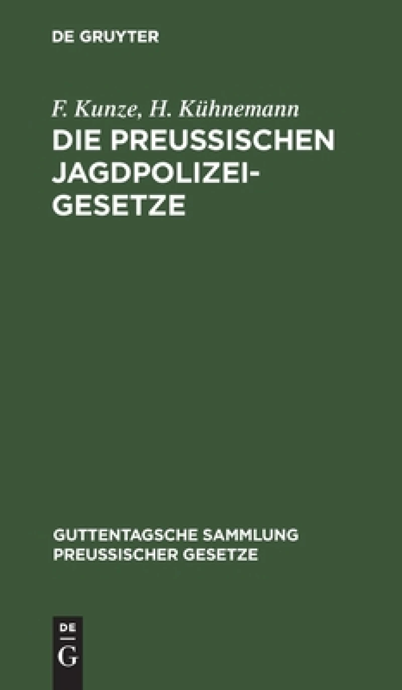 Preußischen Jagdpolizeigesetze