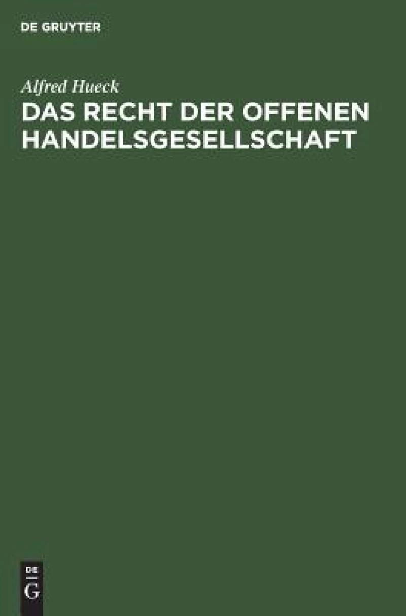 Recht der offenen Handelsgesellschaft