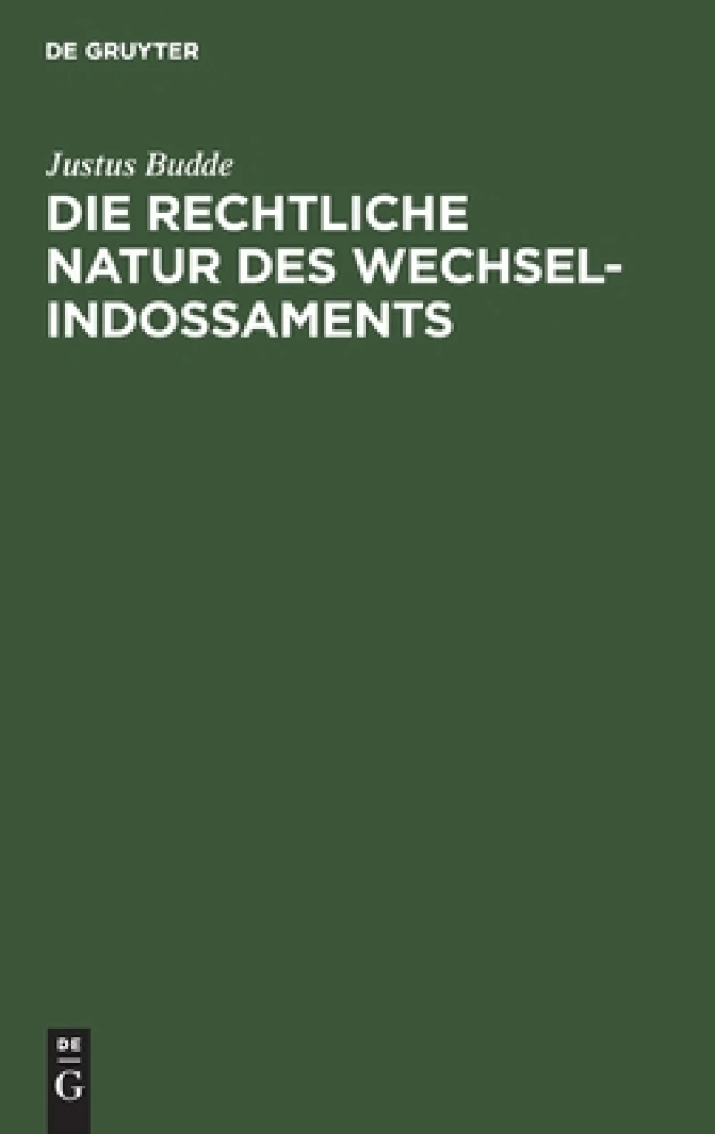 rechtliche Natur des Wechsel-Indossaments