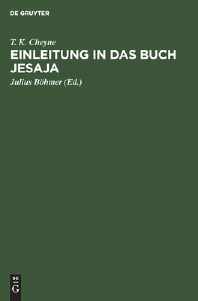 Einleitung in Das Buch Jesaja