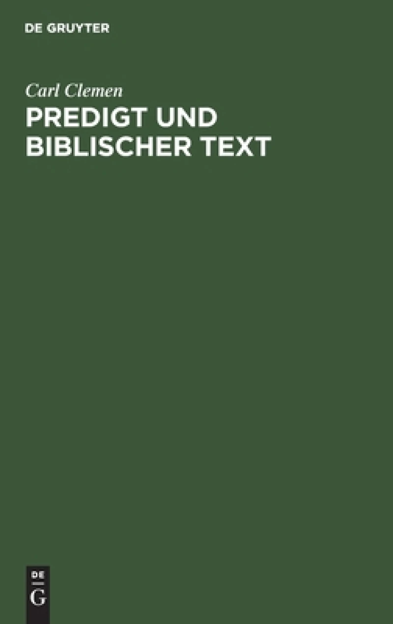 Predigt Und Biblischer Text