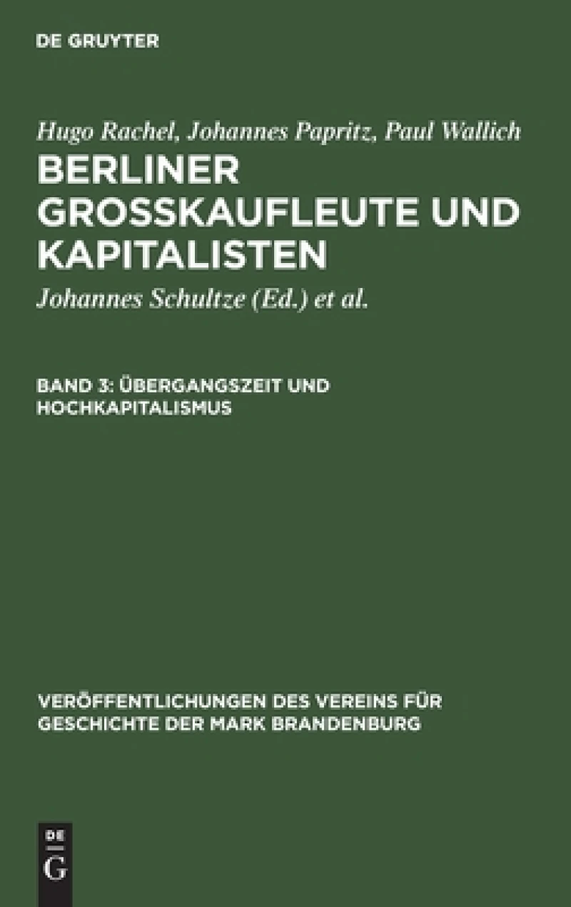 Übergangszeit und Hochkapitalismus