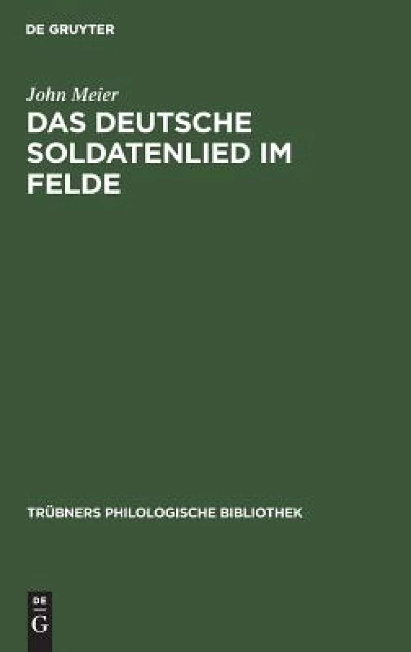 deutsche Soldatenlied im Felde