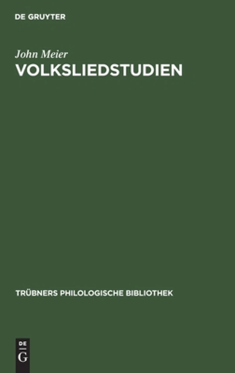 Volksliedstudien
